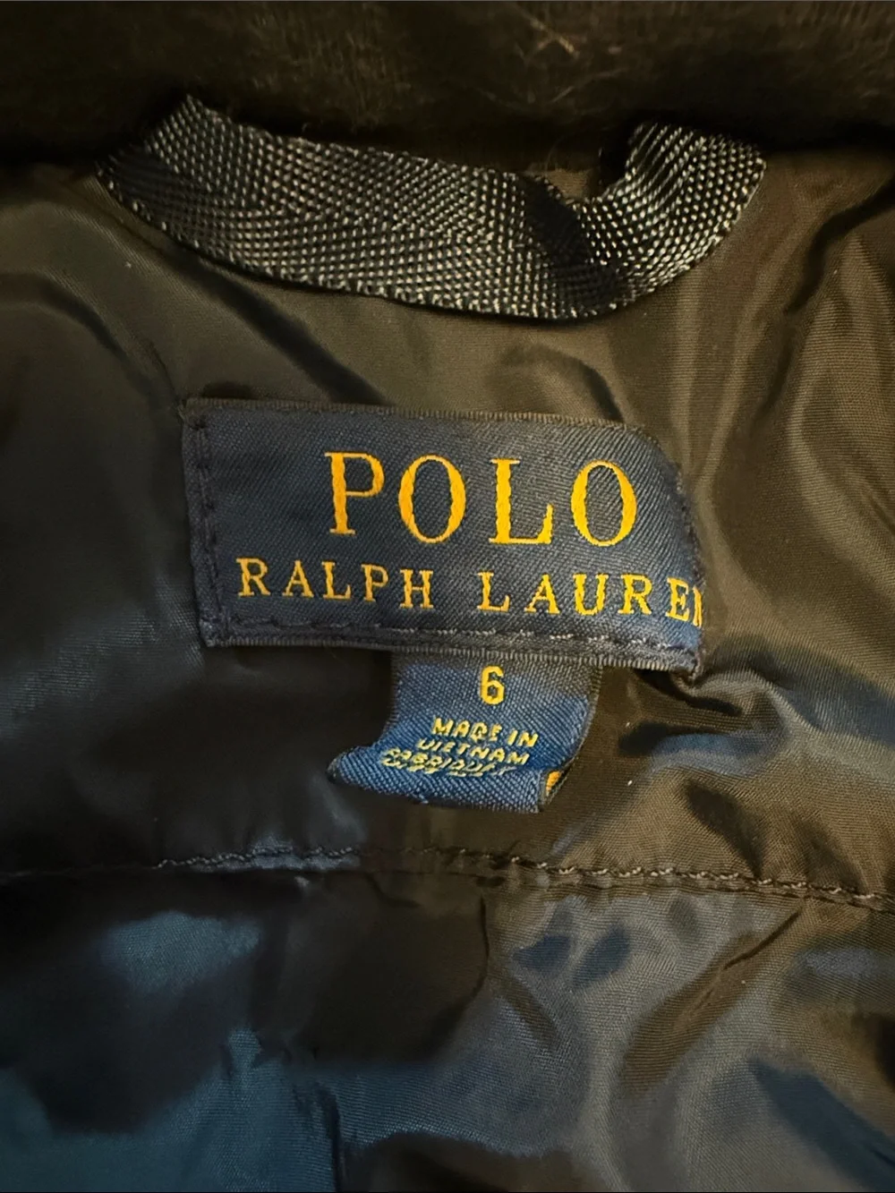Ralph Lauren Navy Blue Zip-Up Windbreaker Jacket w/zippered hood